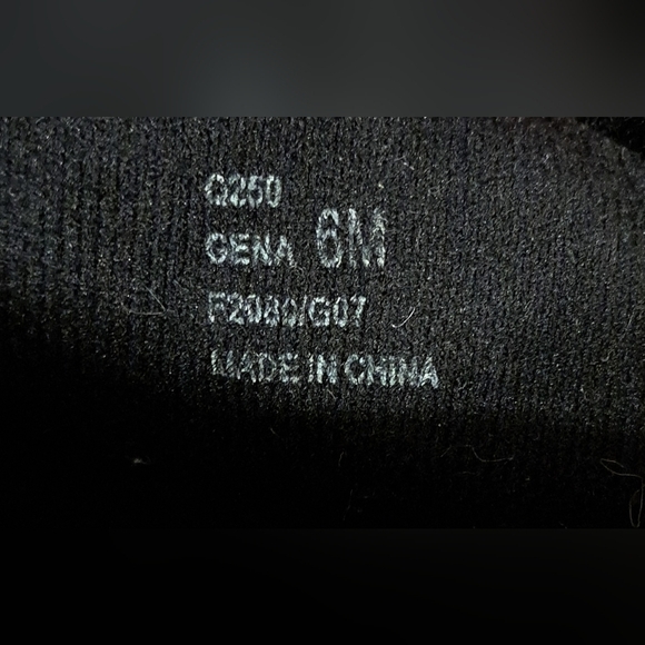 NWOT Coach Gena Black Suede & Shearling Button Up Casual Wedge Boot Shoe SZ 6M - Picture 10 of 10